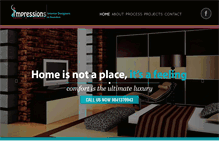 Tablet Screenshot of impressionsinterior.com
